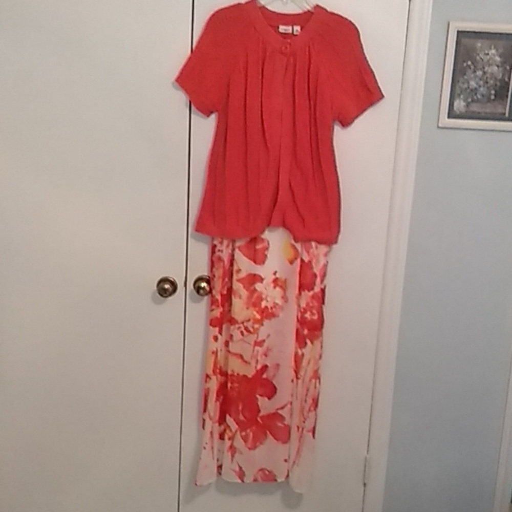 Beautiful dress and sweater.